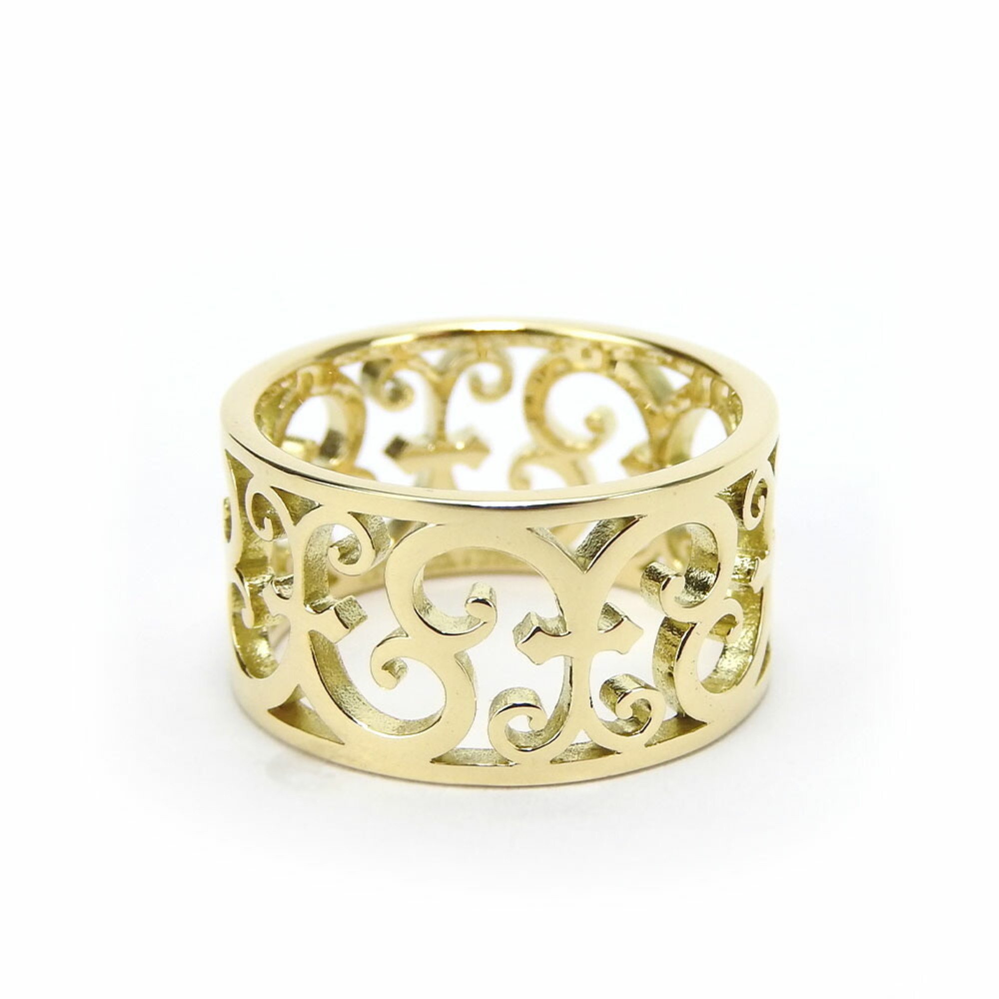Tiffany & Co. Enchant Ring Wide K18YG approx. 6.0g Yellow Gold Women's TIFFANY