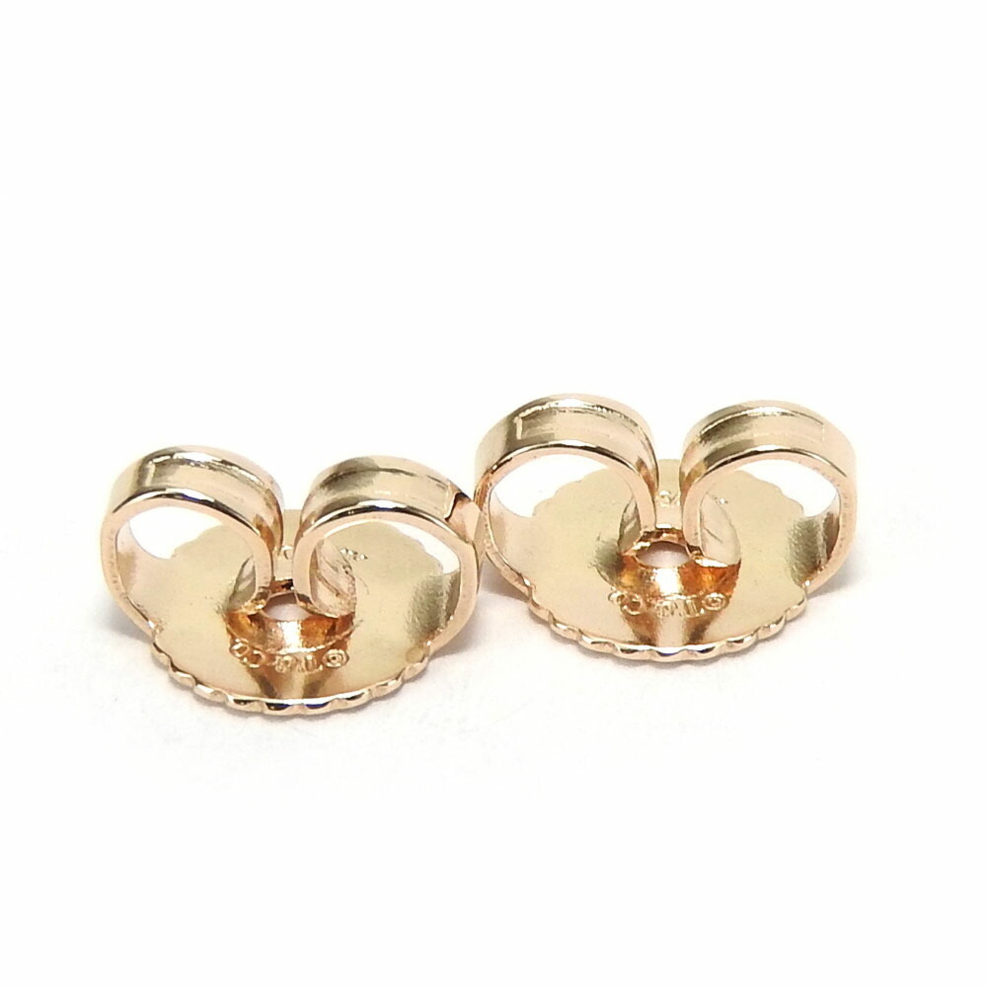 Tiffany earrings, T Smile, K18PG, approx. 1.6g, pink gold, accessory, women's, TIFFANY&Co.