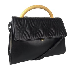 FENDI Pasta quilted shoulder bag handbag for women in leather and black