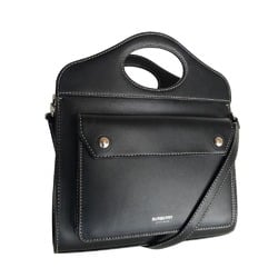 BURBERRY Sling Bag Handbag Women's Leather Black