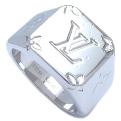 LOUIS VUITTON Louis Vuitton Signet Ring Monogram Medium Silver M62487 291951