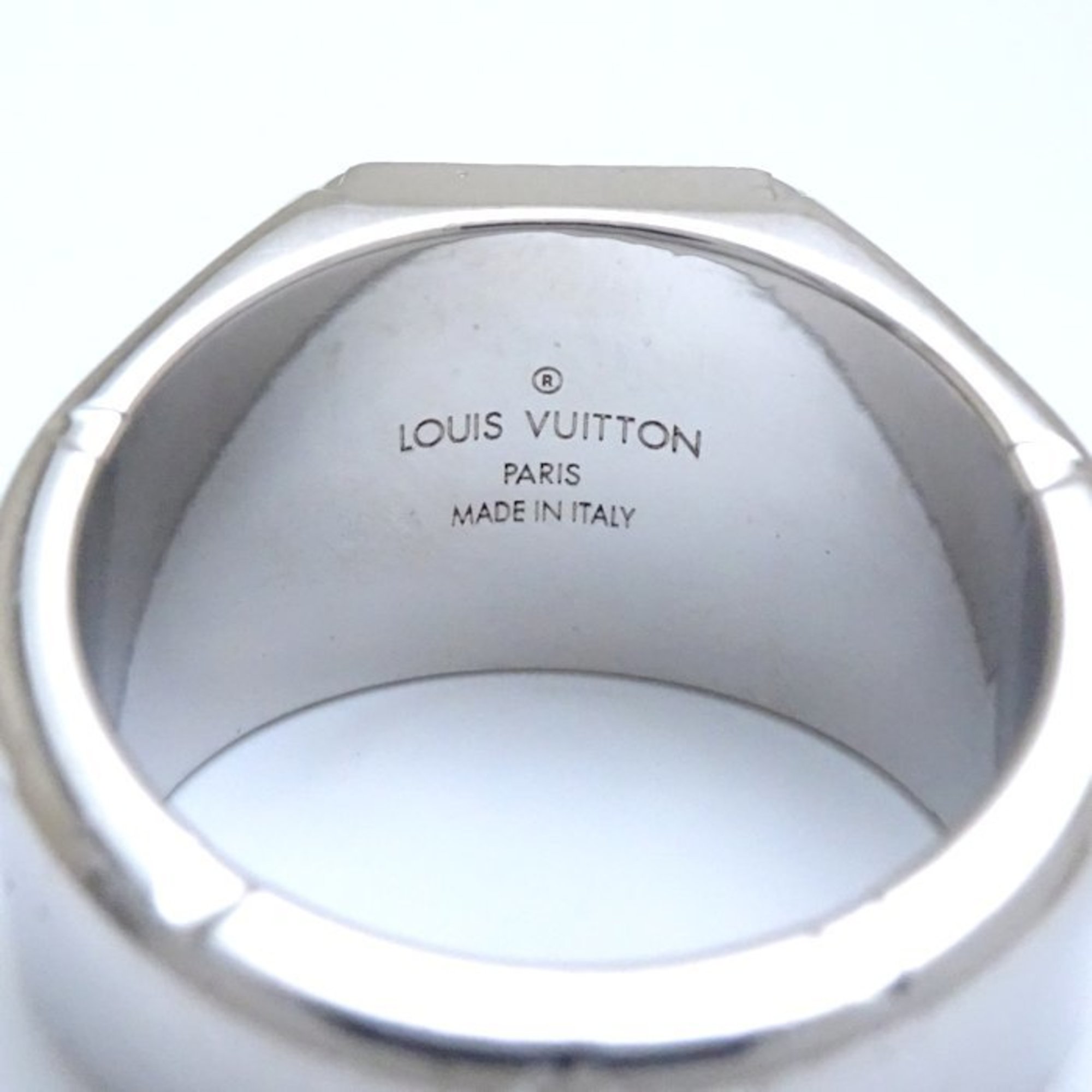 LOUIS VUITTON Louis Vuitton Signet Ring Monogram Medium Silver M62487 291951