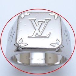 LOUIS VUITTON Louis Vuitton Signet Ring Monogram Medium Silver M62487 291951