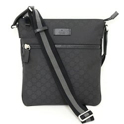 GUCCI Outlet Shoulder Bag GG Nylon Leather 449184 Black