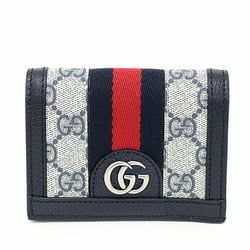 GUCCI Ophidia GG Card Case Wallet Supreme Web Stripe Double G Small