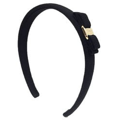 Salvatore Ferragamo Vara Headband Ribbon Hair Clip Black Women's aq9837