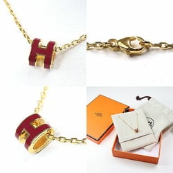 Hermes HERMES Pop H Pendant Red/Pop Necklace