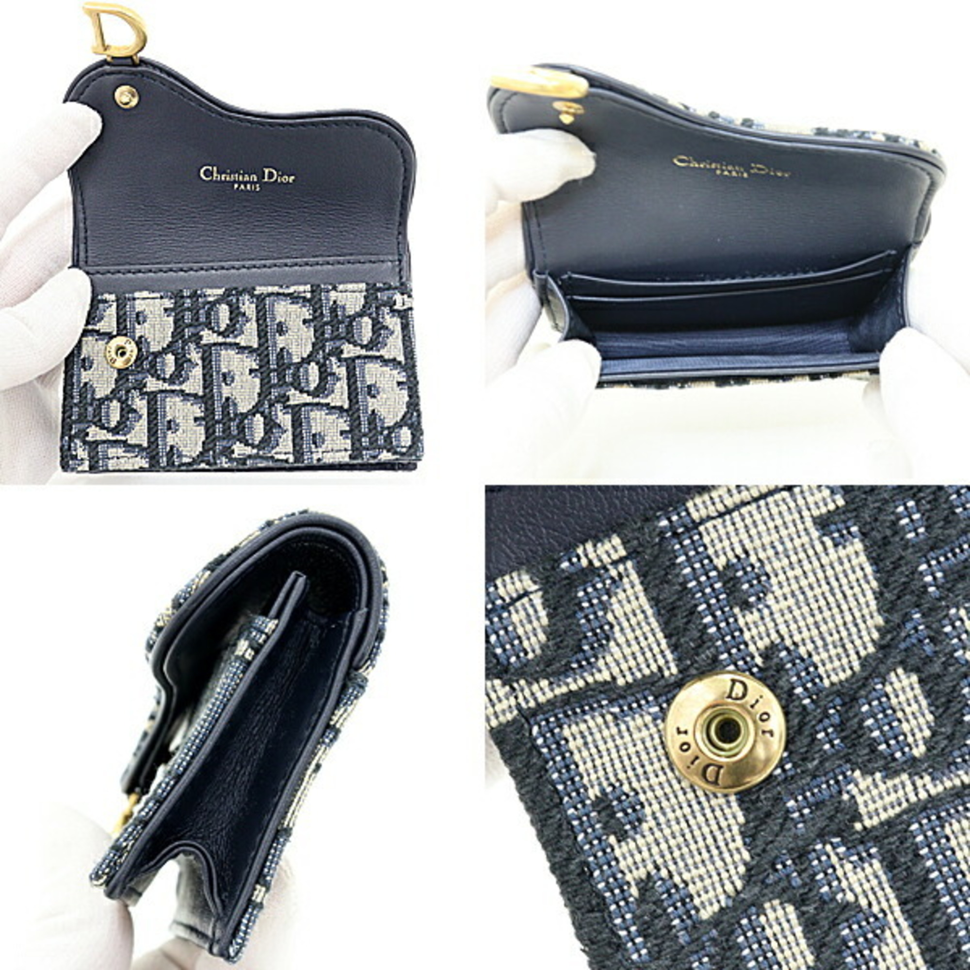 Dior saddle bloom blue