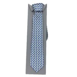 GUCCI Gucci tie belt pattern silk blue men's aq9959