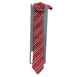 SUPER SALE - GUCCI Gucci Silk Tie Striped Red Navy 100% Men's