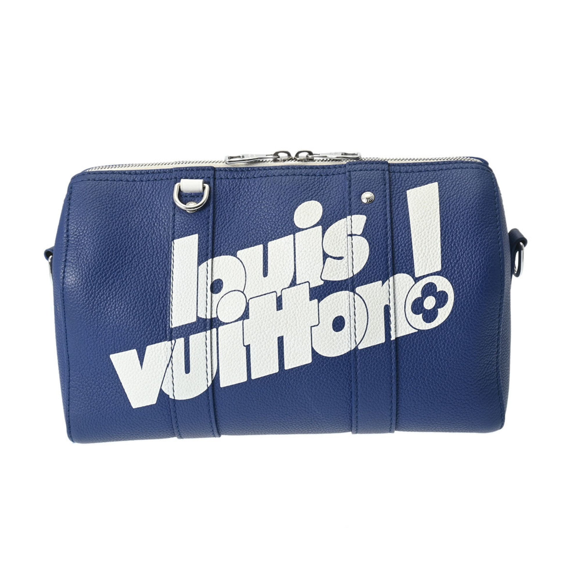 LOUIS VUITTON Louis Vuitton City Keepall Everyday LV Blue M58747 Unisex Calf Shoulder Bag