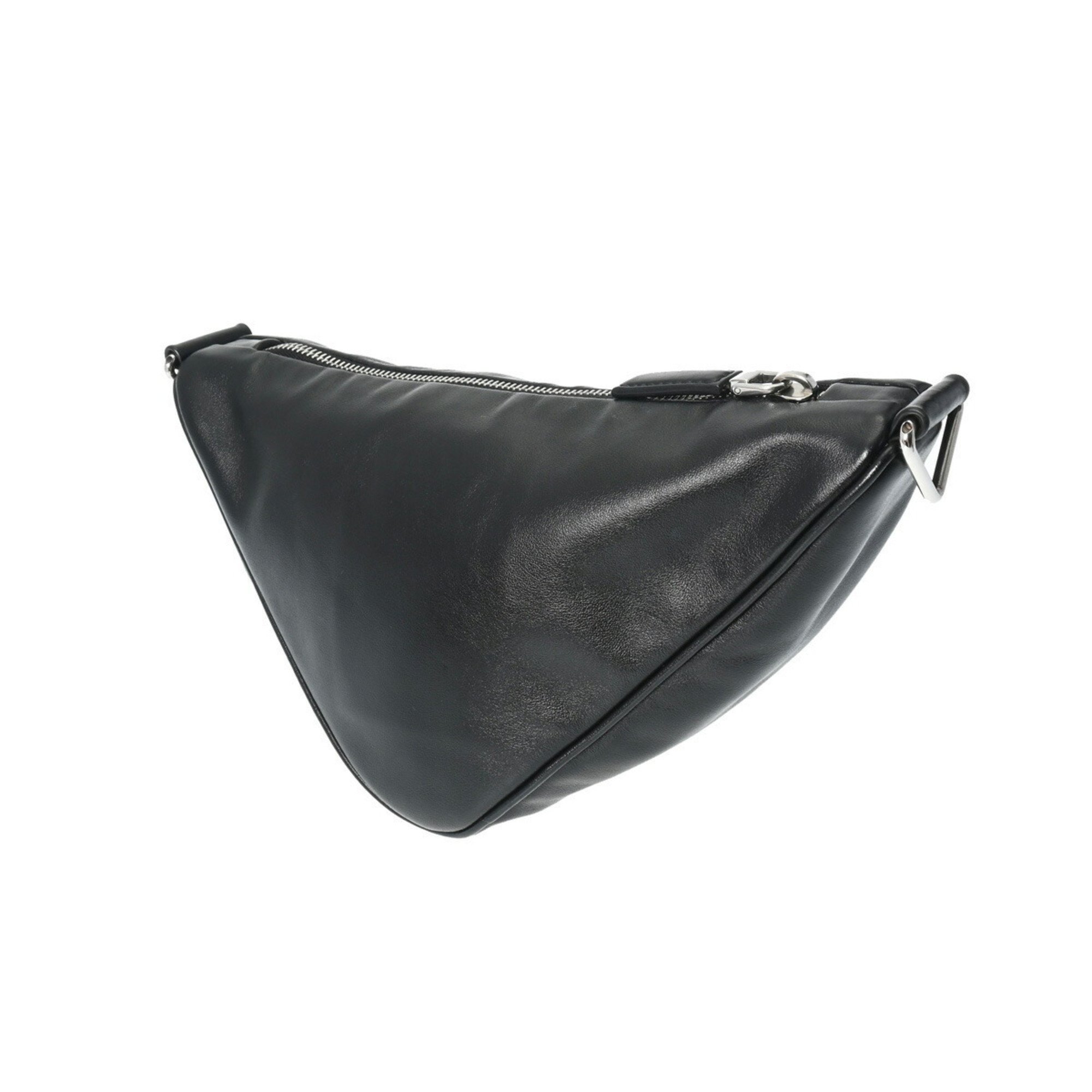 PRADA Prada Triangle Black Women's Leather Shoulder Bag