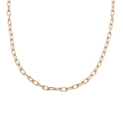 CARTIER Spartacus Chain Unisex K18 Pink Gold Necklace