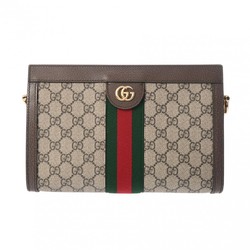 GUCCI Ophidia Small Shoulder Brown 503877 Women's GG Supreme Canvas Bag