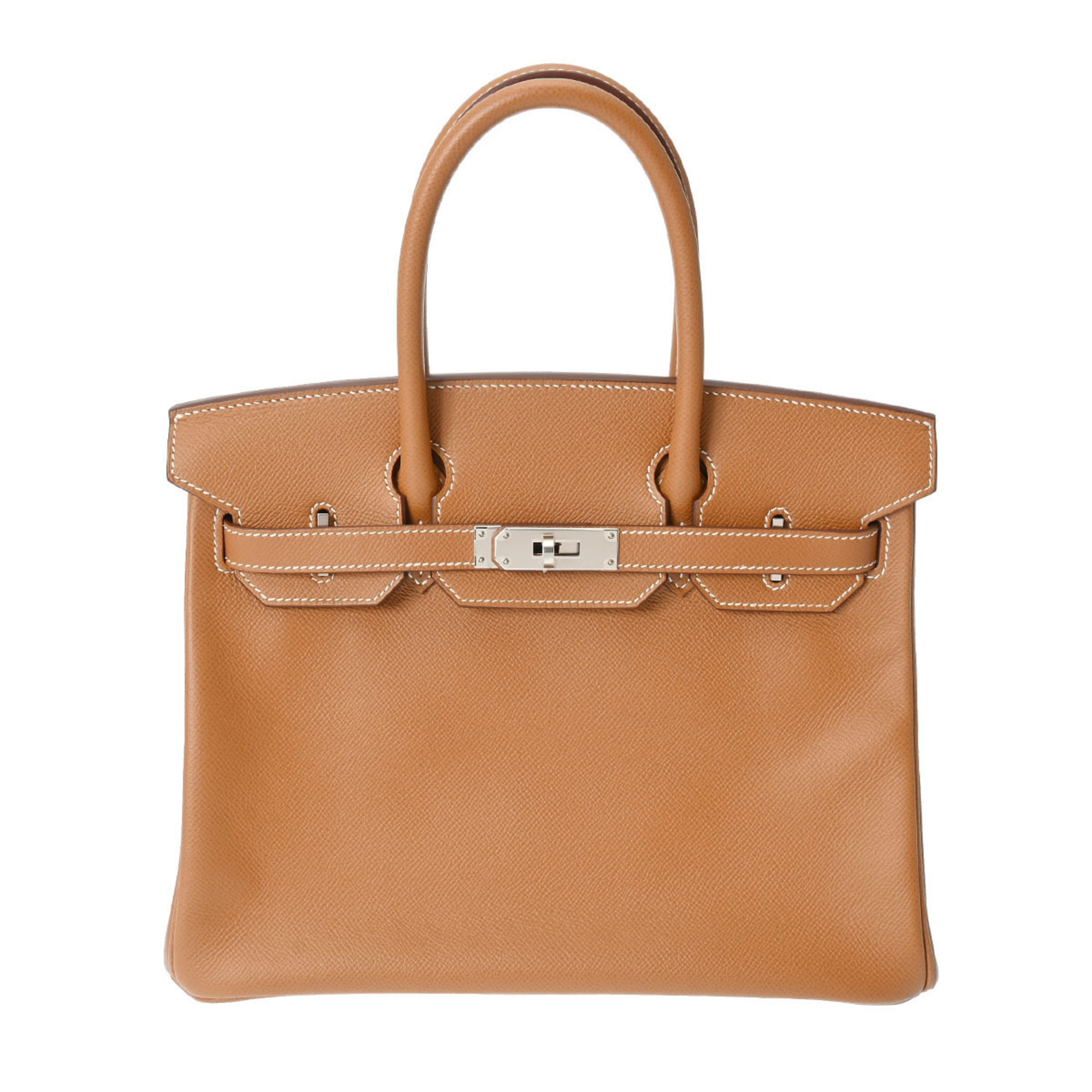 HERMES Hermes Birkin 30 Gold Palladium Hardware Z Stamp (around 2021) Women's Epsom Leather Handbag