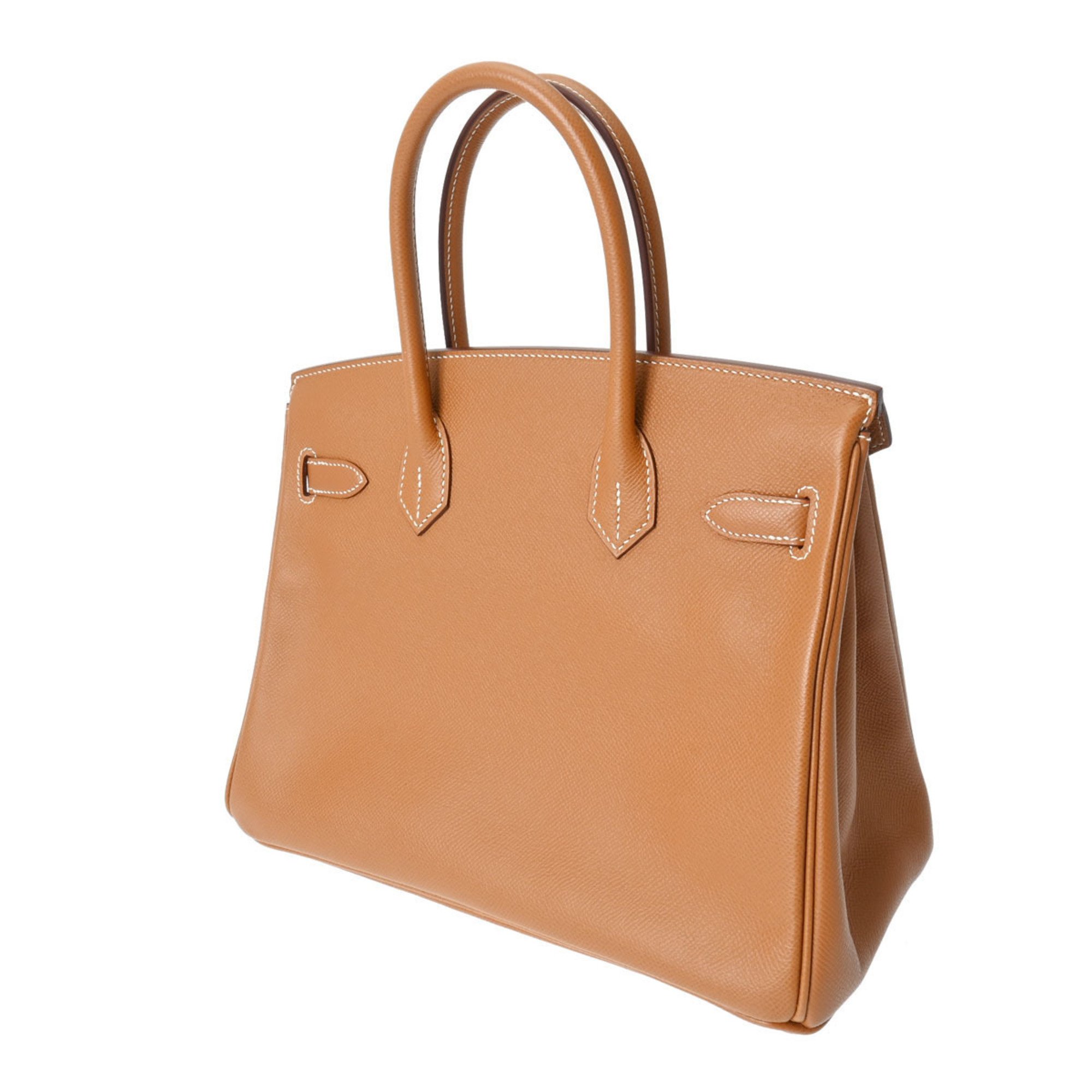 HERMES Hermes Birkin 30 Gold Palladium Hardware Z Stamp (around 2021) Women's Epsom Leather Handbag