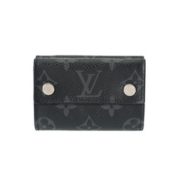 LOUIS VUITTON Louis Vuitton Monogram Eclipse Discovery Compact Wallet Black/Grey M67630 Men's Tri-fold