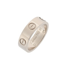 CARTIER Love Ring #50 - Size 10 Women's K18 White Gold