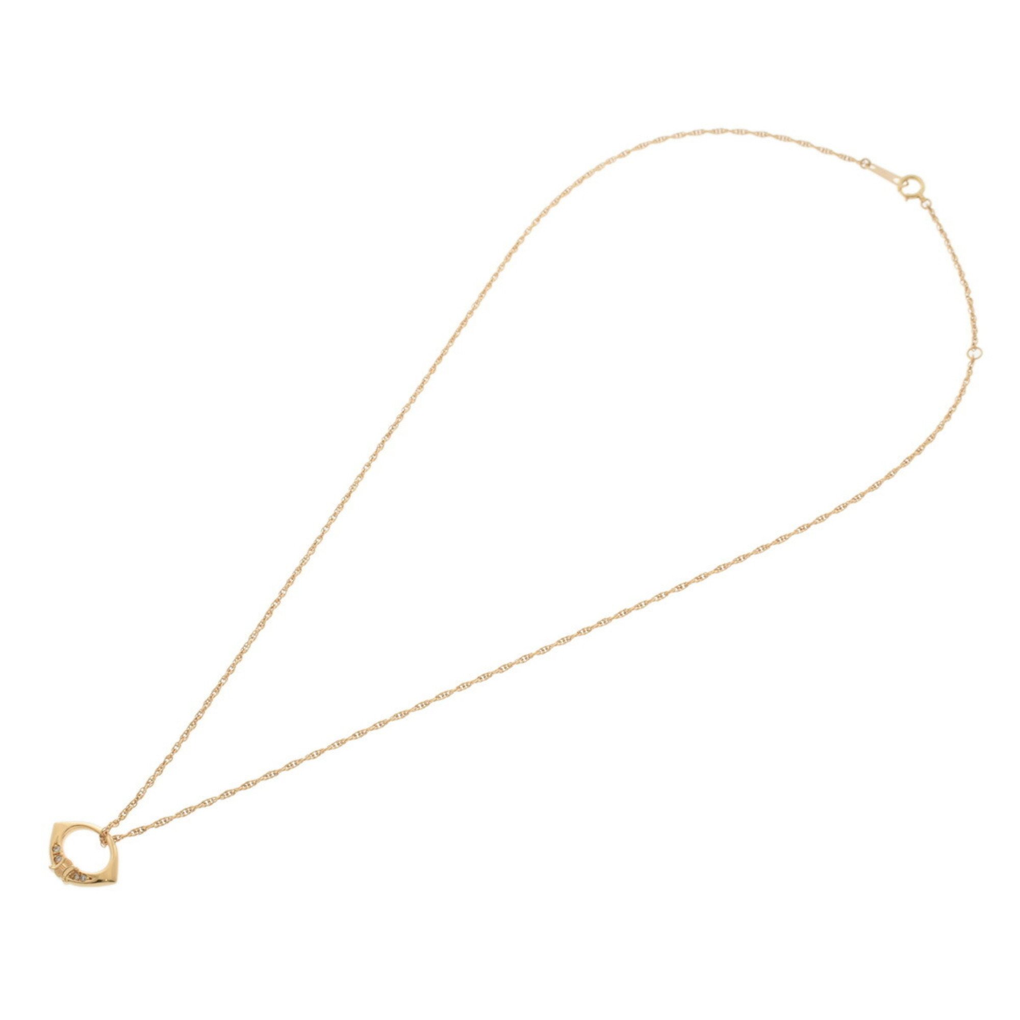 CELINE Macadam Diamond - Women's 18K Yellow Gold Necklace