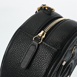 CHANEL CC Filigree Chain Shoulder Black Tone AP0365 Women's Caviar Skin Bag