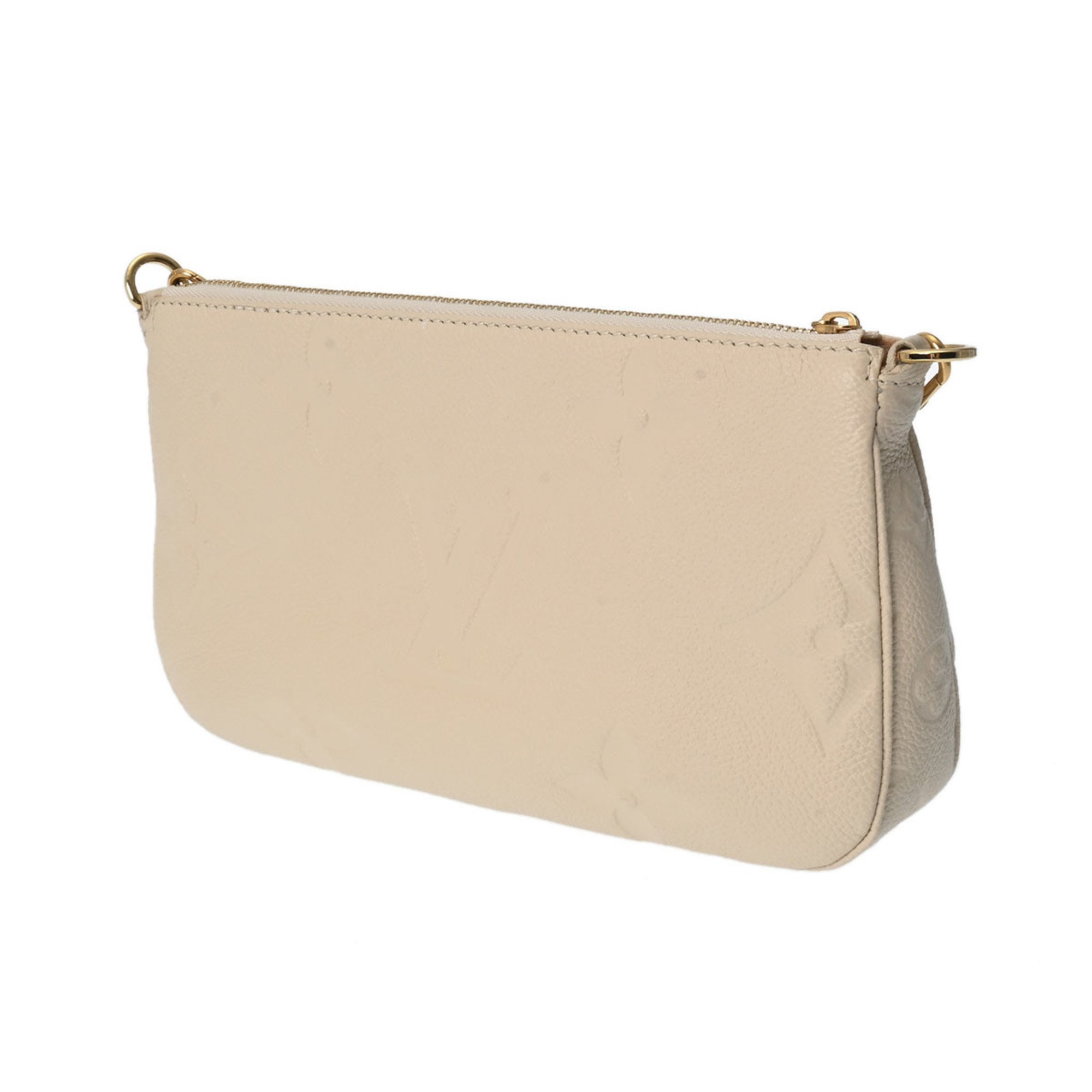 LOUIS VUITTON Louis Vuitton Monogram Empreinte Multi Pochette Accessoires Crème M46568 Women's Shoulder Bag