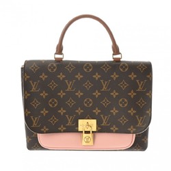 LOUIS VUITTON Louis Vuitton Monogram Marignan Brown/Rose Poodle M43960 Women's Canvas Handbag