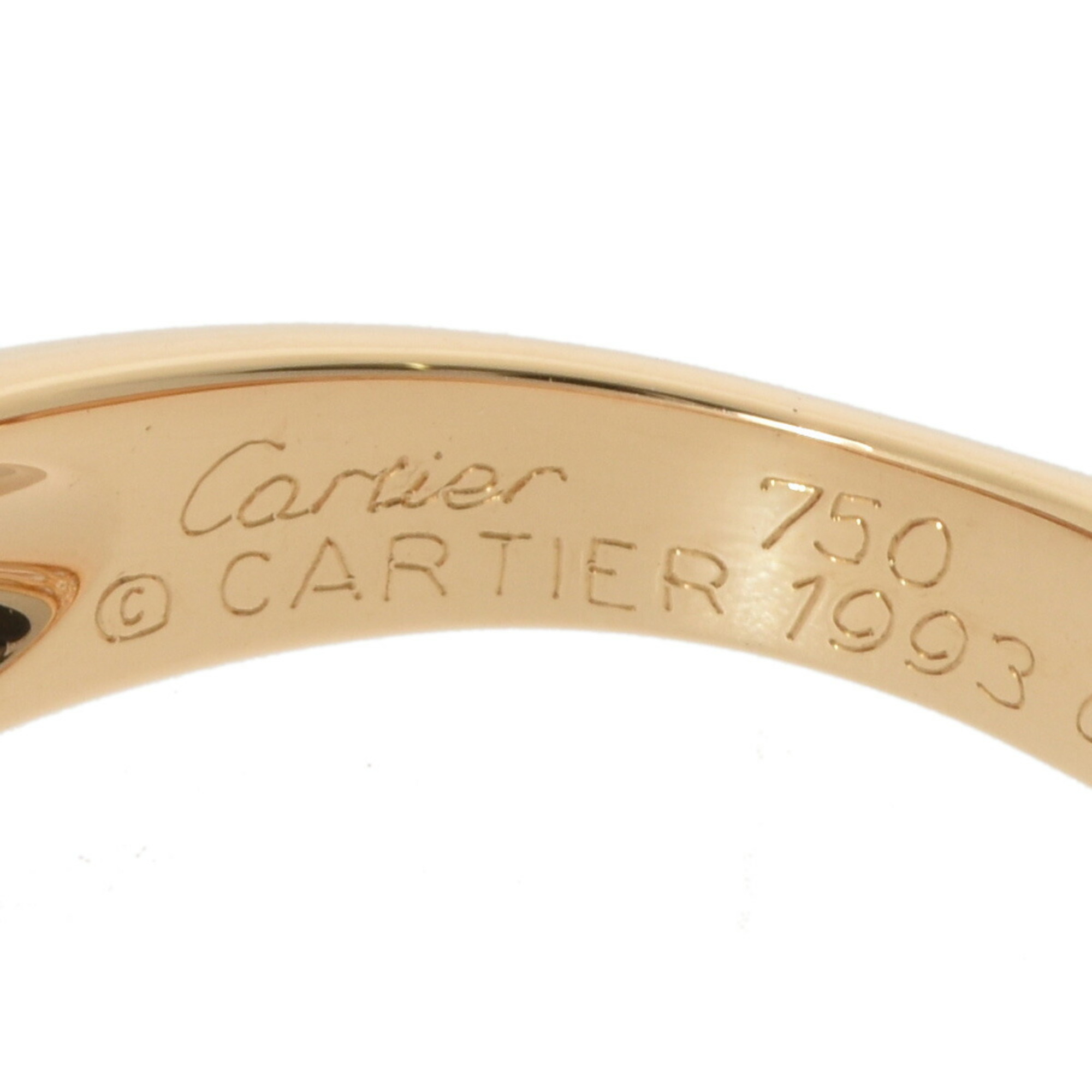 CARTIER Cartier Mister Ring 3 Row Diamond #50 Size 10 Women's K18 Yellow Gold