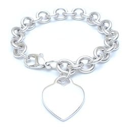TIFFANY&Co. Tiffany Heart Tag Bracelet Silver 925 291983