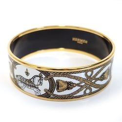 Hermes HERMES enamel bangle GM white gold cloisonne ladies bracelet