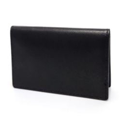 Tiffany TIFFANY Business Card Holder/Card Case Black Leather IC Women's Men's