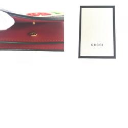 GUCCI Compact Wallet Bi-fold for Women GG Supreme Canvas Beige Multi-color 476412 498075