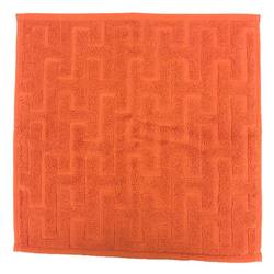 Hermes HERMES Carre Towel Stairs Hand Handkerchief 100% Cotton Orange H Men's Women's Unisex aq7800