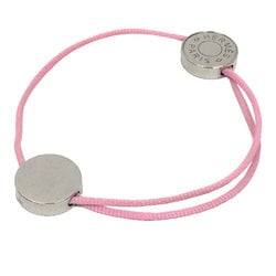 Hermes HERMES Serie Cord Bracelet Pink Silver aq9851 10007772