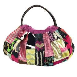 Think Bee Variety Fabrics Large Bag Tote Patchwork Style Multicolor Women's a9856 10008366
