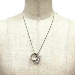 Sale Louis Vuitton LOUIS VUITTON Ring Necklace Monogram M62485 Size M 19 Pendant Men's Top 4WAY Women's Unisex Silver aq4926