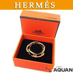 SUPER SALE HERMES Chaine d'Ancre Scarf Ring Gold Color aq2804