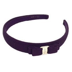 Salvatore Ferragamo Vara Headband Ribbon Hair Clip Purple Women's aq9839