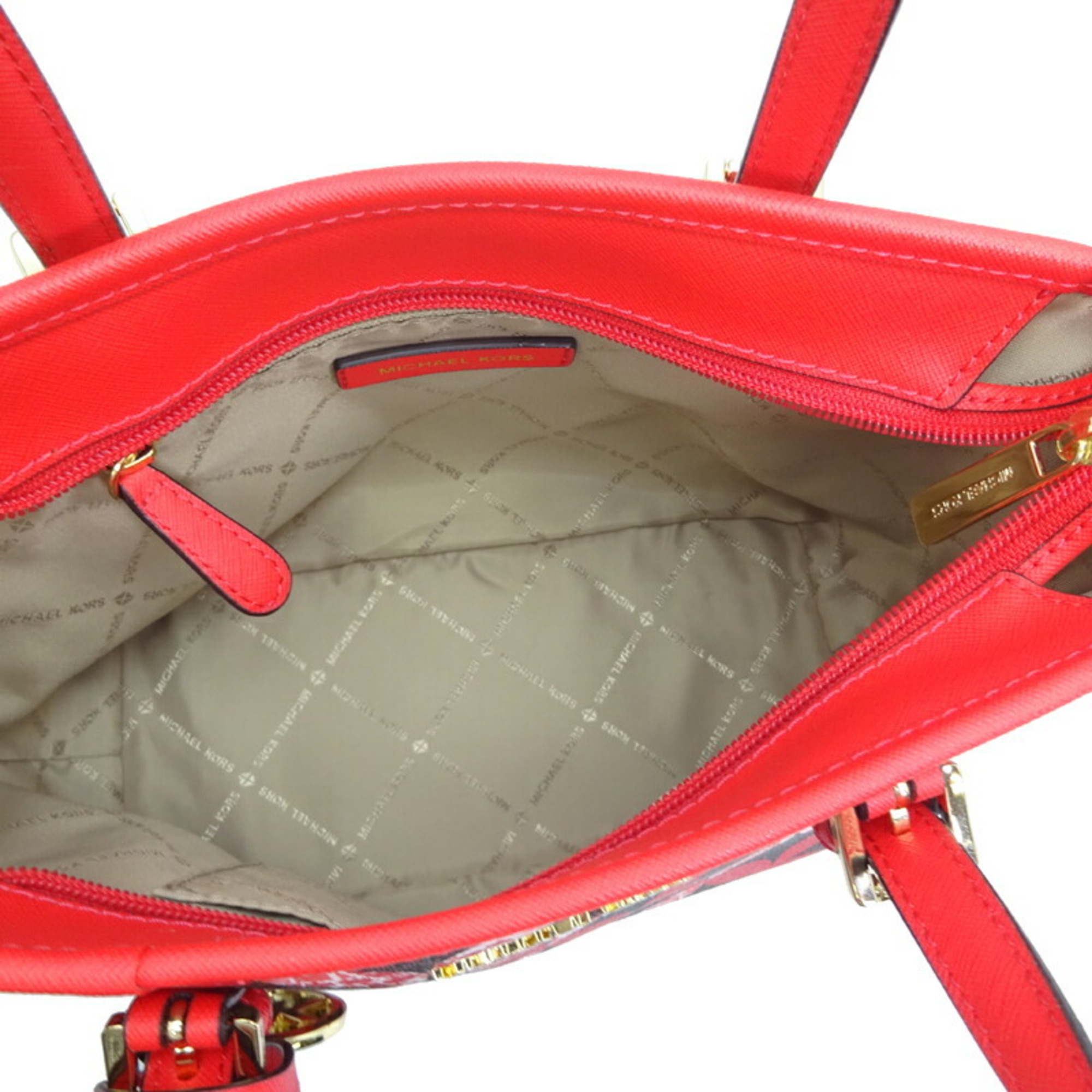 Michael Kors 2-Way Bag Women's Shoulder PVC Red