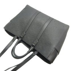 Louis Vuitton Sac Plat 24H Men's Tote Bag M21865 Taurillon Monogram Noir (Black)