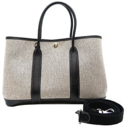 Hermes Garden TPM Women's Tote Bag Toile H Grey