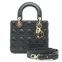 Christian Dior Lady My ABC Small Women's Handbag M0538OCAL-M900 Lambskin Black
