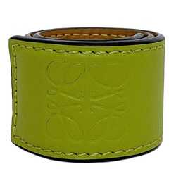 LOEWE Bracelet Light Green Brown Anagram ec-20485 Leather Snap Women's