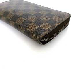 Louis Vuitton Round Long Wallet Zippy Brown Damier Ebene N60015 ec-20383 Canvas CA2048 LOUIS VUITTON