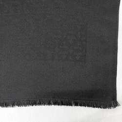 Salvatore Ferragamo scarf black Gancini 327987 002 ec-20458 silk long women's