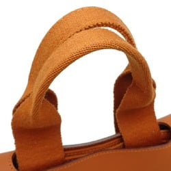 Hermes Valparaiso PM Women's Handbag Toile Chevron Orange