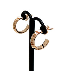 Tiffany Atlas X-Hoop Small Women's Earrings 750 Pink Gold