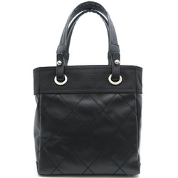 Chanel Paris Piaritz PM Women's Handbag A34208 Leather Black