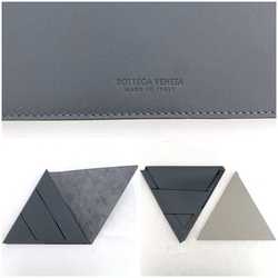 Bottega Veneta Notebook Gray ec-20350 Leather BOTTEGA VENETA Memo Pad Cover Women Men