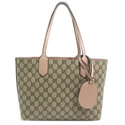 Gucci Reversible Small Tote Women's Shoulder Bag 372613 GG Supreme Beige