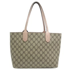 Gucci Reversible Small Tote Women's Shoulder Bag 372613 GG Supreme Beige